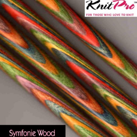 KnitPro Symfonie Wood Straight Needles 4.5mm (35cm)