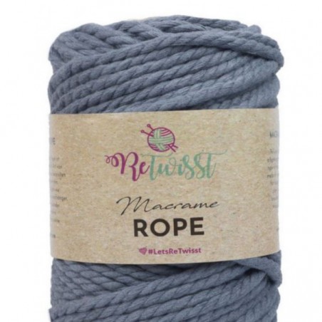 James C. Brett ReTwist Rope 5mm 03 Grey