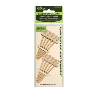 Clover Bamboo Marker Pins