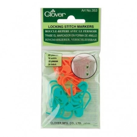 Clover Locking Stitch Markers Qty.20