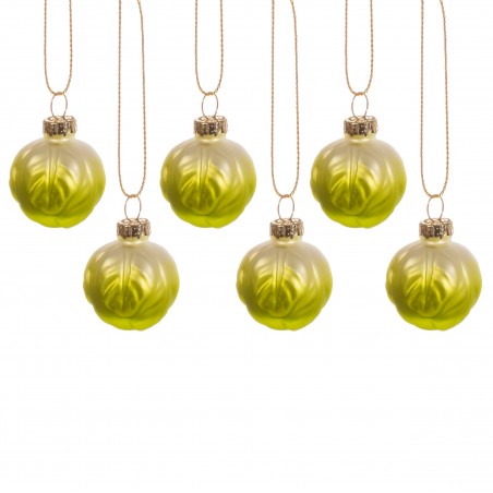 Glass Sprouts Pack of 6 Christmas Decoration (Sass & Belle)