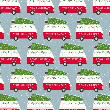 Campervan Christmas Giftwrap (Sass & Belle)