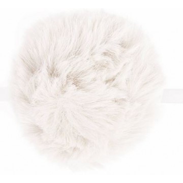 Pom Pom Faux Fur 11cm White