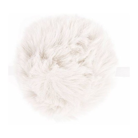 Pom Pom Faux Fur 6cm White