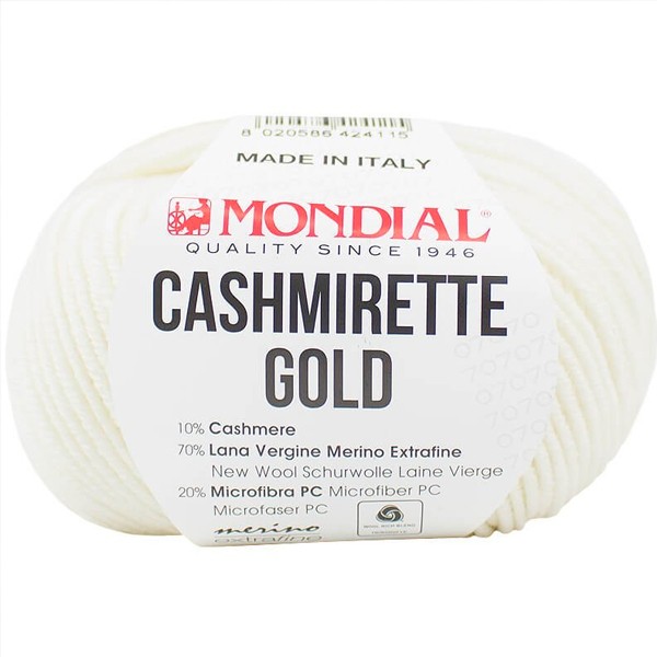 Lane Mondial Cashmirette Gold 100 White